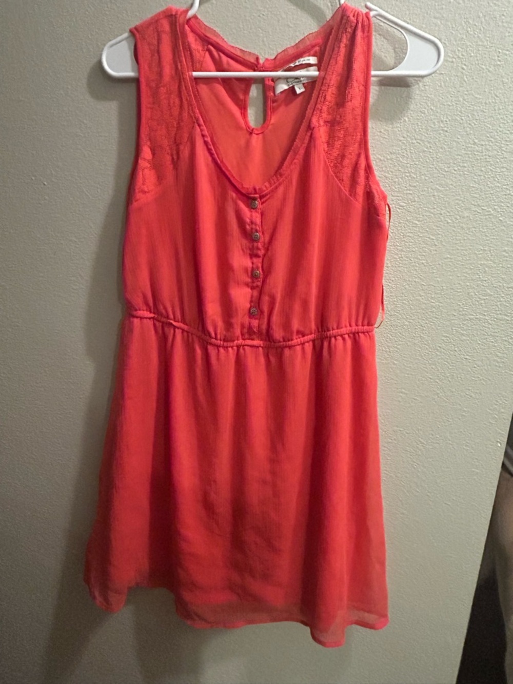 Women’s Coral Sleeveless Midi Dress size L